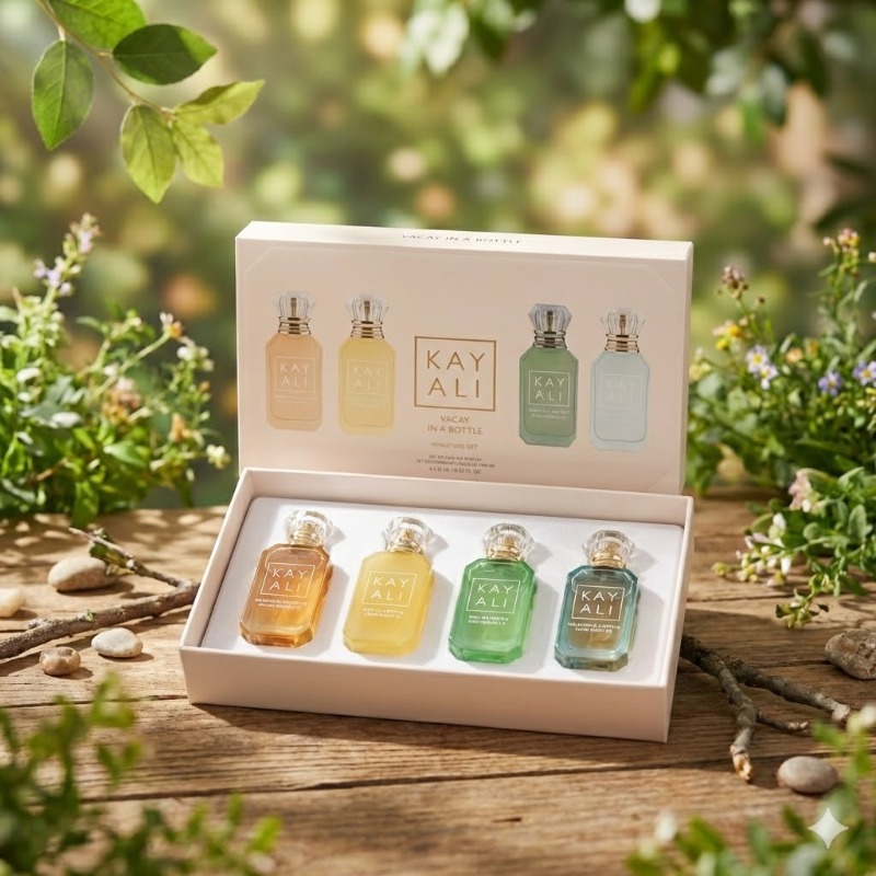 Perfume Royal Fragrance - مجموعة عطور كايالي للجنسين 4*10 مل،