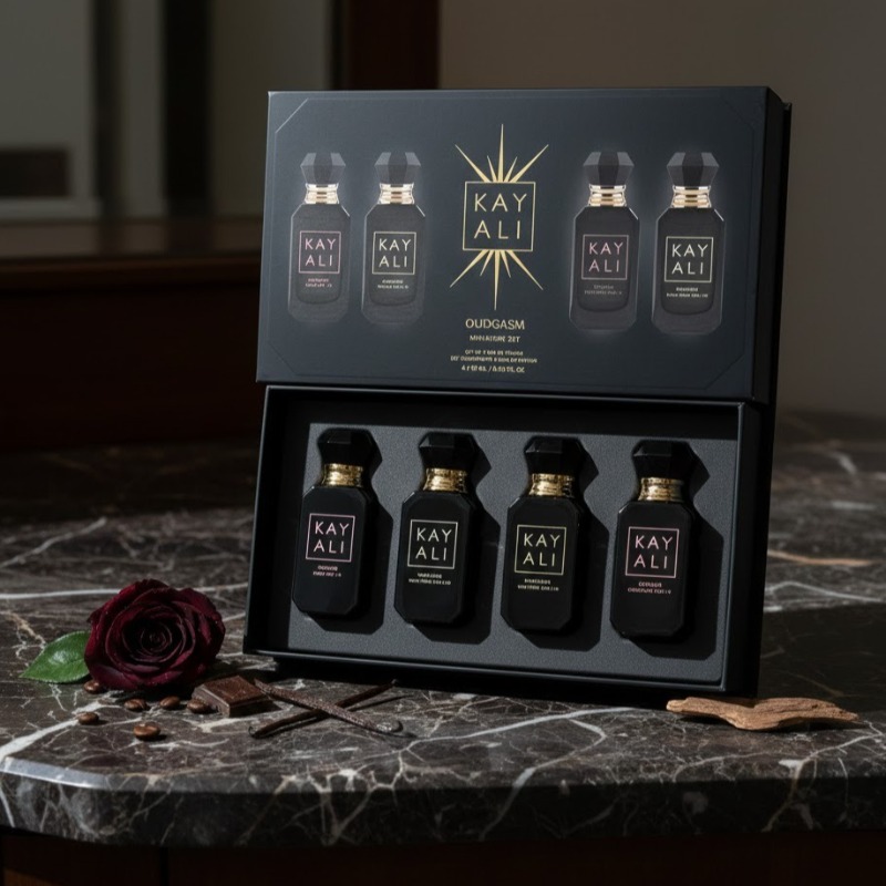 Perfume Royal Fragrance - مجموعة عطور كايالي للجنسين 4×10 مل،
