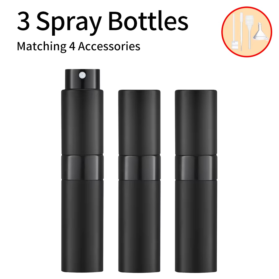Perfume Fragrance Liquid - 3 قطع + 4 ملحقات زجاجة