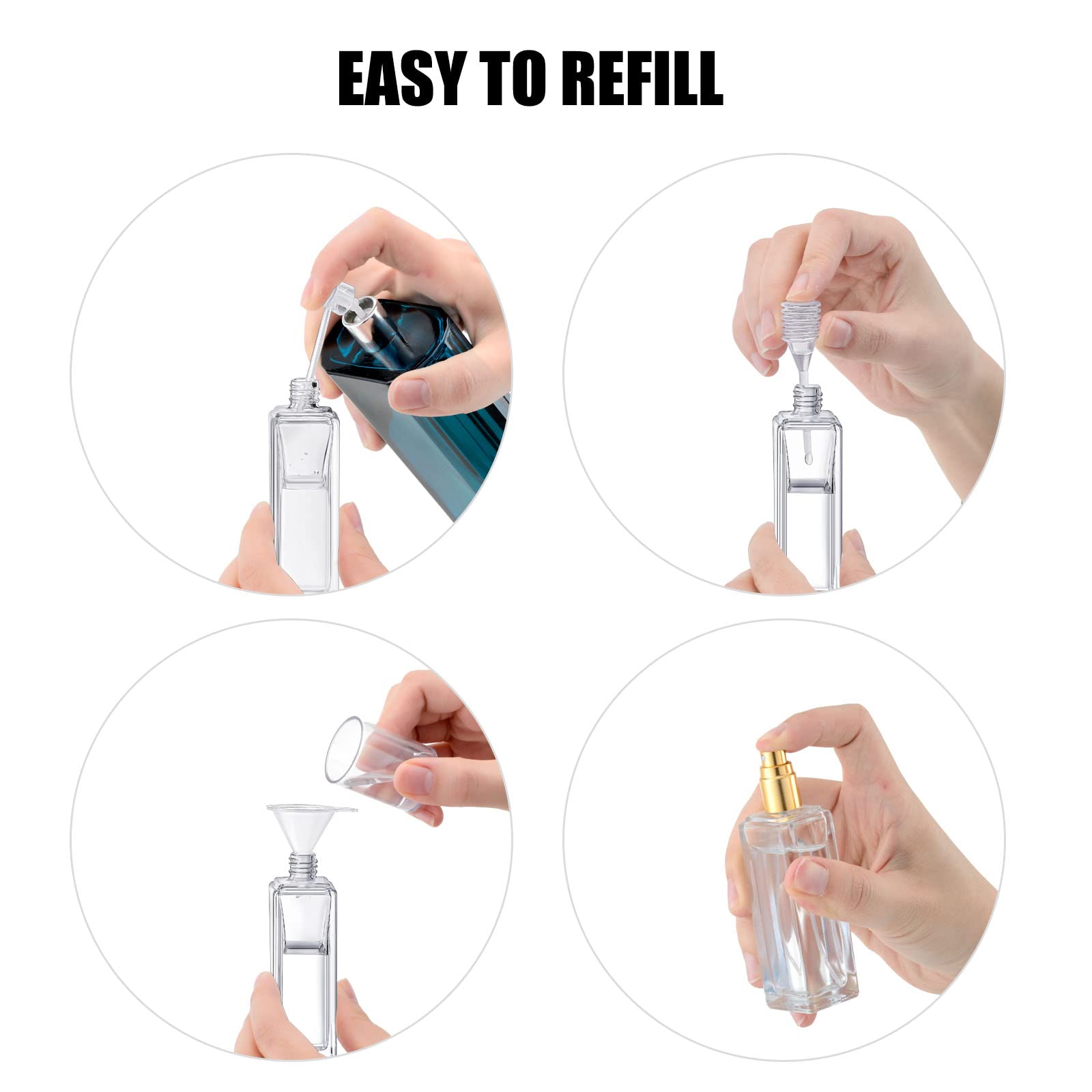 قطعتان من رذاذ زجاجة عطر فارغة - مراجعة Perfume Fragrance Liquid وسعره