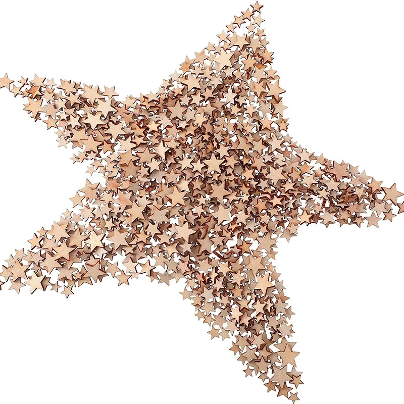 100-500 قطعة نجوم خشبية صغيرة  - مراجعة Oud Wood Chip وسعره